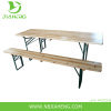 Fashion beer garden wooden table