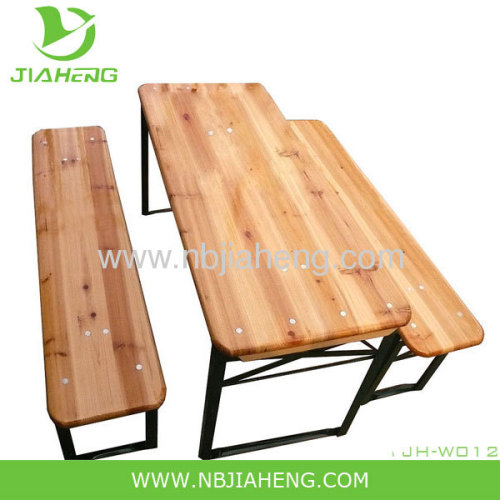 Children's Beer Garden Folding Wood Table and Bench Set