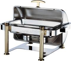 Oblong stack up chafing dish