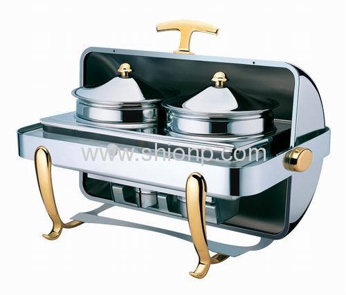 Rectangle roll top soup station