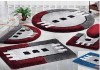 Modern design acrylic tufted bathroom set mats