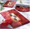 Western style acrylic tufted bathroom mats set