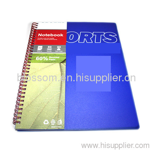 PP cover A4 spiral notebook