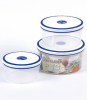 3 pcs Airtight Plastic Food Container Set