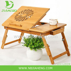 BAMBOO PORTABLE LAPTOP NOTEBOOK COMPUTER DESK TABLE BED STAND WORK LAP TOP TRAY