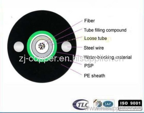 Central Tube outdoor optic fiber cable with light armored