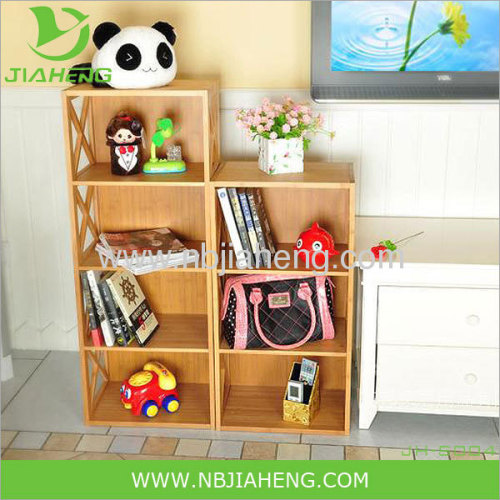 3-Shelf Square-Edge bambo Bookcase