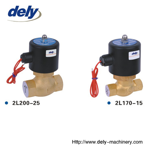 2L (US) 2 way brass steam high temperature solenoid valve