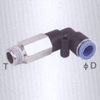 Extended male elbow one touch tube fittings