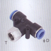 Female branch tee one touch tube fittings