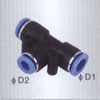 Union tee reducer one touch tube pneumatic fittings