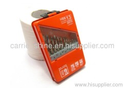 13pcs High Speed Steel Twist Drill Bit Set