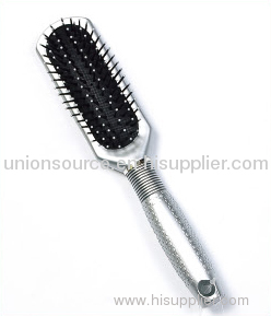 Plastic Silver Hair Brush