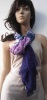 multi color acrylic woven scarf