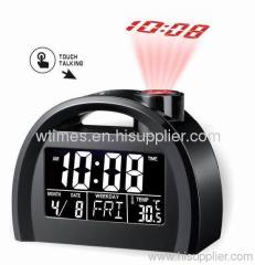 Touch talking projection clock