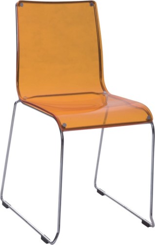 Clear acrylic simple dining chair