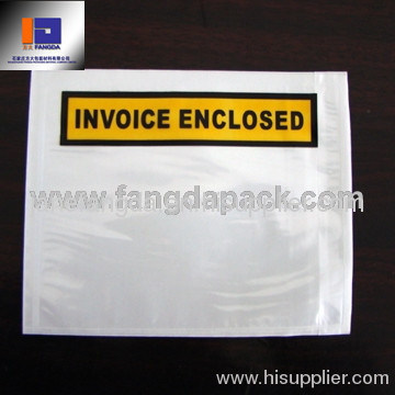 Panel Print Yellow Invoice Enclosed Envelopes