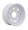 15 inch 15×6 mini steel white Trailer wheel rims with 6 bolts 8 spokes