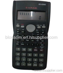 82 function digital calculator black color standard size