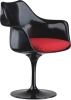 Classic plastic Tulip Armchair with cushion