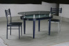 Glass & Metal Dining Table