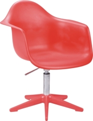 red PP Gas Lift Eames DAR Chair