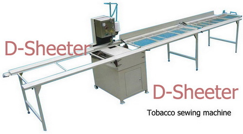 Tobacco sewing machine