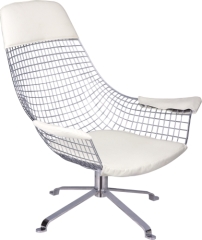 Wire bird Lounge Chair with cushion