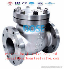Carbon steel flanged swing check valve RF/RTJ/BW