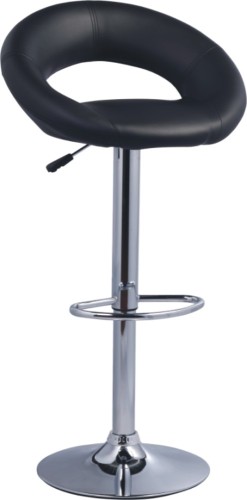 black PU Seat and Back Bar Chair