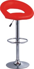 red PU Seat and Back Bar Chair