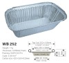 Disposable Aluminum foil food container WB 252