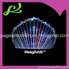 Rainbow Rhinestone Pageant Crowns