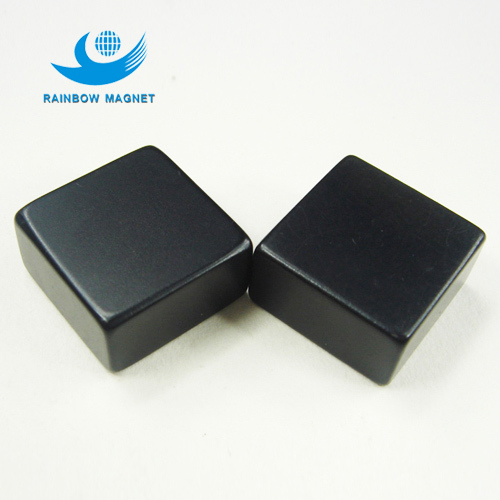 Neodymium Iron Boron square black epoxy magnet