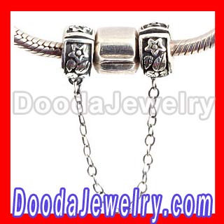 Wholesale Silver Safety Chain For european Bracelet