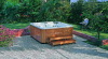 family outdoor hydrotherapy hot tub