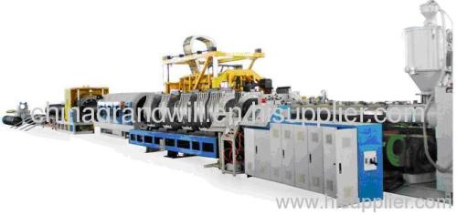 PE DOUBLE WALL CORRUGATED PIPE EXTRUSION LINE