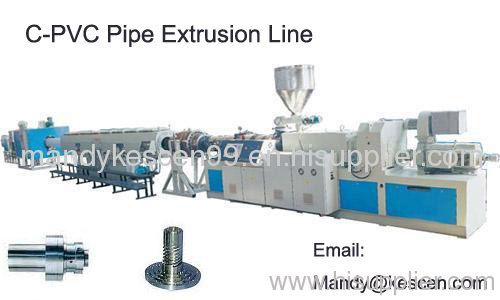 cpvc high voltage cable protection pipe making machinery