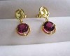 14k yellow gold jewelry,ruby earrings,fine jewelry,gold jewelry