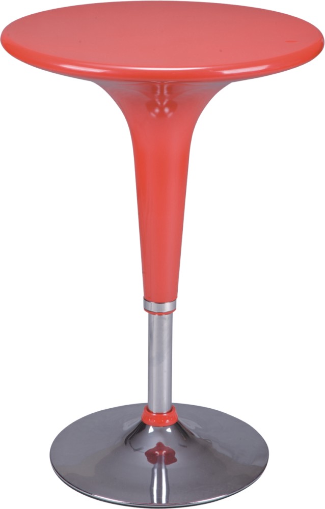 Popular Style Pp Top Round Bar Table, Red Pub Table And Stools