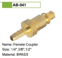 Brass Color Quick Coupler