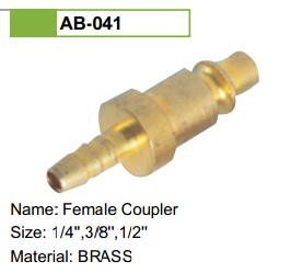 Brass Color Quick Coupler