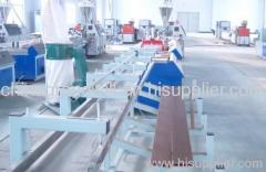 PE Wood Composite Solid Board Production Line