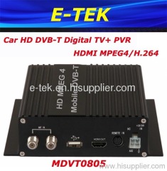 HD Car DVB-T Receiver With MPEG4+ PVR+HDMI