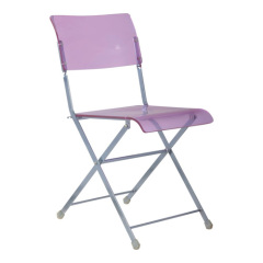 purple Steel Plastic Folding dining Chair