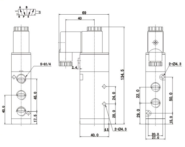 pneumatic solenoid valve 4V310-10 from China manufacturer - NINGBO DELY ...