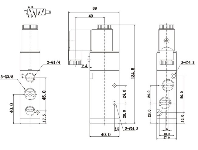 300 pneumatic solenoid valve 4V310 -10 4V310-10 manufacturer from China ...