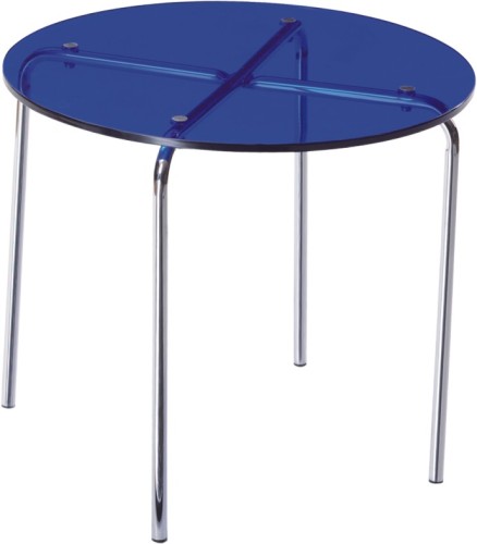 crystal blue Top Round Coffee Table