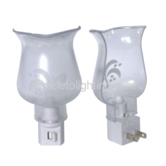 Lampchirmney transparent LED night light - UL listed night light.