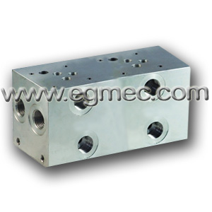 Aluminum Rexroth Parallel Circuit Normal / High Flow Hydraulic Bar Manifolds of NG10 Valves